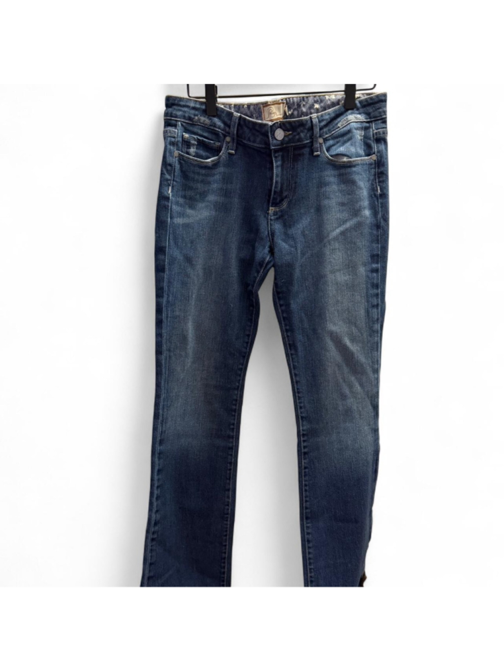 Vintage Paige low rise blue denim jeans